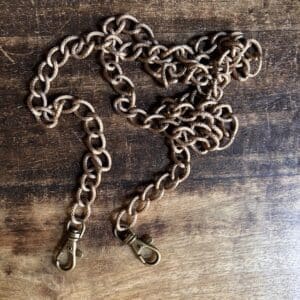 Cadena oro viejo con mosquetones
